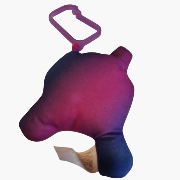 Disney Pixar Soul Terry Keychain Plush 4 inch Toy Purple Clip - Picture 3 of 4